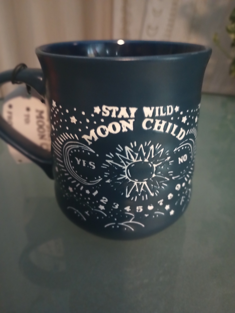 Source Unknown Deep Blue 'Stay Wild Moon Child' Ceramic Mug